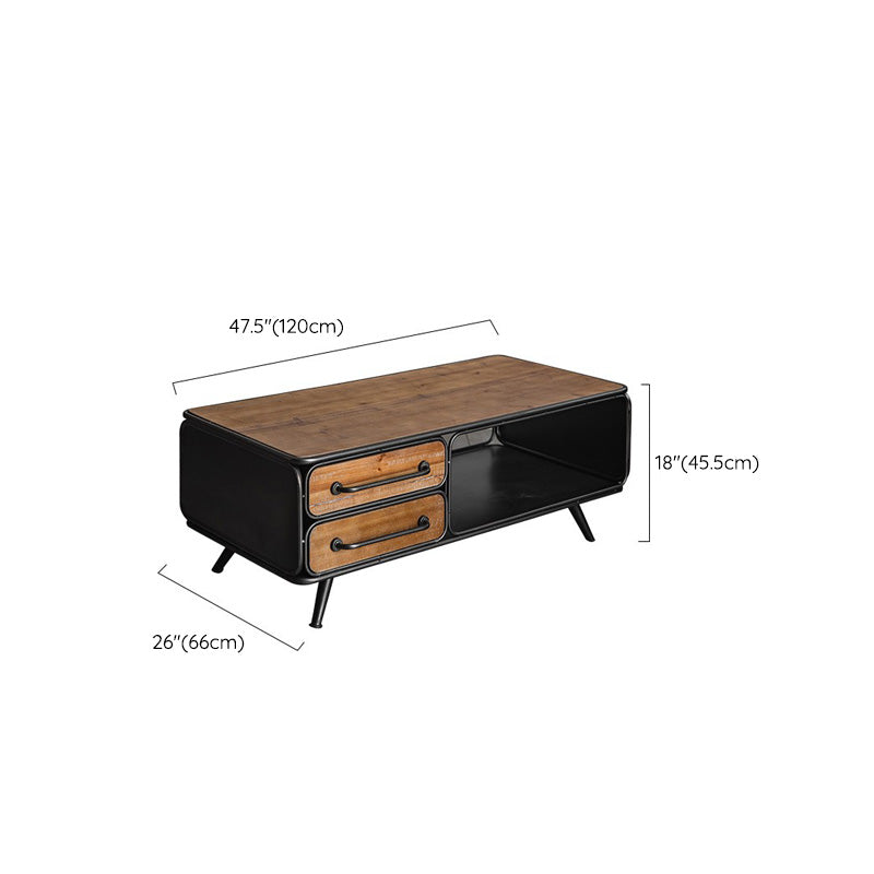 Industrial Cabinet Bar Pulls With Stroge Rectangle Distressed Wood Accent Cabinet Clearhalo 'Cabinets & Chests' 'cabinets_chests' 'furn' 'furn_cabinets_chests' 'Furniture' 'Living Room Furniture' 6505527