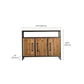 Industrial Cabinet Bar Pulls With Stroge Rectangle Distressed Wood Accent Cabinet Clearhalo 'Cabinets & Chests' 'cabinets_chests' 'furn' 'furn_cabinets_chests' 'Furniture' 'Living Room Furniture' 6505528