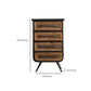 Industrial Cabinet Bar Pulls With Stroge Rectangle Distressed Wood Accent Cabinet Clearhalo 'Cabinets & Chests' 'cabinets_chests' 'furn' 'furn_cabinets_chests' 'Furniture' 'Living Room Furniture' 6505529