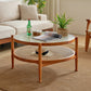 Tropical Coffee Cocktail Table Storage Solid Wood Coffee Table Clearhalo 'Coffee & Accent Tables' 'Coffee Tables' 'coffee_tables' 'furn' 'furn_coffee_tables' 'Furniture' 'Living Room Furniture' 6505618