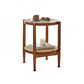 Tropical Coffee Cocktail Table Storage Solid Wood Coffee Table 19.7"L x 19.7"W x 23.5"H Walnut Clearhalo 'Coffee & Accent Tables' 'Coffee Tables' 'coffee_tables' 'furn' 'furn_coffee_tables' 'Furniture' 'Living Room Furniture' 6505621