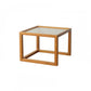 Tropical Coffee Cocktail Table Storage Solid Wood Coffee Table 24"L x 24"W x 18"H Cherry Clearhalo 'Coffee & Accent Tables' 'Coffee Tables' 'coffee_tables' 'furn' 'furn_coffee_tables' 'Furniture' 'Living Room Furniture' 6505629