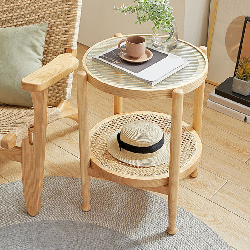 Tropical Coffee Cocktail Table Storage Solid Wood Coffee Table Clearhalo 'Coffee & Accent Tables' 'Coffee Tables' 'coffee_tables' 'furn' 'furn_coffee_tables' 'Furniture' 'Living Room Furniture' 6505634