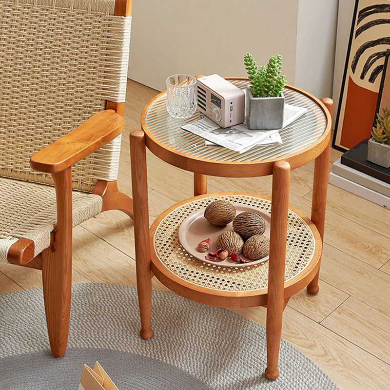 Tropical Coffee Cocktail Table Storage Solid Wood Coffee Table Clearhalo 'Coffee & Accent Tables' 'Coffee Tables' 'coffee_tables' 'furn' 'furn_coffee_tables' 'Furniture' 'Living Room Furniture' 6505637