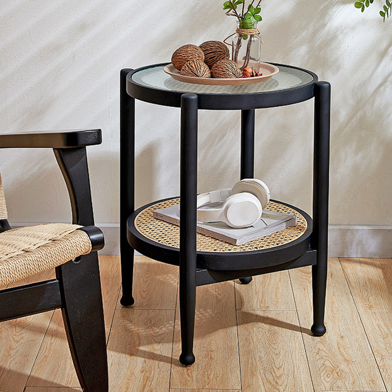Tropical Coffee Cocktail Table Storage Solid Wood Coffee Table Clearhalo 'Coffee & Accent Tables' 'Coffee Tables' 'coffee_tables' 'furn' 'furn_coffee_tables' 'Furniture' 'Living Room Furniture' 6505639