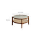 Tropical Coffee Cocktail Table Storage Solid Wood Coffee Table Clearhalo 'Coffee & Accent Tables' 'Coffee Tables' 'coffee_tables' 'furn' 'furn_coffee_tables' 'Furniture' 'Living Room Furniture' 6505652