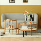Tropical Round Cocktail Table Storage Solid Wood Coffee Cocktail Table Clearhalo 'Coffee & Accent Tables' 'Coffee Tables' 'coffee_tables' 'furn' 'furn_coffee_tables' 'Furniture' 'Living Room Furniture' 6505661