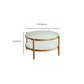Tropical Round Cocktail Table Storage Solid Wood Coffee Cocktail Table Clearhalo 'Coffee & Accent Tables' 'Coffee Tables' 'coffee_tables' 'furn' 'furn_coffee_tables' 'Furniture' 'Living Room Furniture' 6505675
