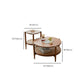 Tropical Round Cocktail Table Storage Solid Wood Coffee Cocktail Table Clearhalo 'Coffee & Accent Tables' 'Coffee Tables' 'coffee_tables' 'furn' 'furn_coffee_tables' 'Furniture' 'Living Room Furniture' 6505679