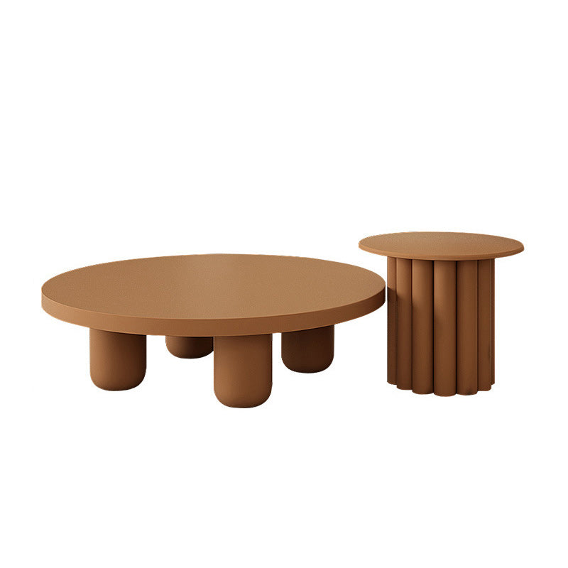 4 Legs Rectangular Coffee Table Contemporary Wood Bunching Tables Brown Clearhalo 'Coffee & Accent Tables' 'Coffee Tables' 'coffee_tables' 'furn' 'furn_coffee_tables' 'Furniture' 'Living Room Furniture' 6505684