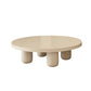 4 Legs Rectangular Coffee Table Contemporary Wood Bunching Tables Off-White Clearhalo 'Coffee & Accent Tables' 'Coffee Tables' 'coffee_tables' 'furn' 'furn_coffee_tables' 'Furniture' 'Living Room Furniture' 6505686