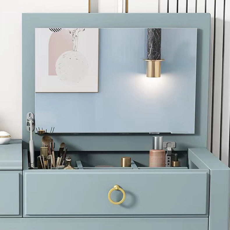 29.52 "H tocador de tocador de tocador de madera maciza con espejo