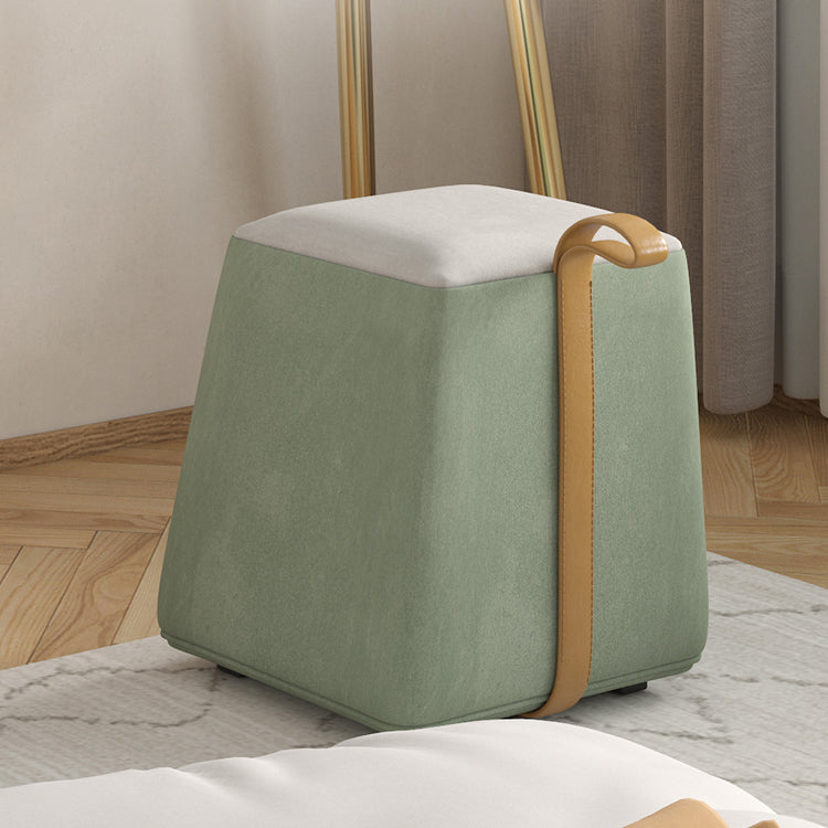 Glam 2-drawer Slate Top Dressing Table 32.67" H Vanity Stool in White Clearhalo 'Bedroom Furniture' 'furn' 'furn_makeup_vanities' 'Furniture' 'Makeup Vanities' 'makeup_vanities' 6505753