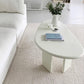 3 Legs Coffee Table Wooden Free Form Coffee Cocktail Table in Cream Clearhalo 'Coffee & Accent Tables' 'Coffee Tables' 'coffee_tables' 'furn' 'furn_coffee_tables' 'Furniture' 'Living Room Furniture' 6505880