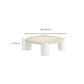 Modern Round Wood Coffee Table with 4 Legs Coffee Table in Cream Clearhalo 'Coffee & Accent Tables' 'Coffee Tables' 'coffee_tables' 'furn' 'furn_coffee_tables' 'Furniture' 'Living Room Furniture' 6505895