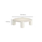 Modern Round Wood Coffee Table with 4 Legs Coffee Table in Cream Clearhalo 'Coffee & Accent Tables' 'Coffee Tables' 'coffee_tables' 'furn' 'furn_coffee_tables' 'Furniture' 'Living Room Furniture' 6505896