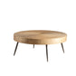 Scandinavian Solid Wood Cocktail Coffee Metal Round Coffee Table 31.5 "L x 31.5"W x 13"H Clearhalo 'Coffee & Accent Tables' 'Coffee Tables' 'coffee_tables' 'furn' 'furn_coffee_tables' 'Furniture' 'Living Room Furniture' 6505902