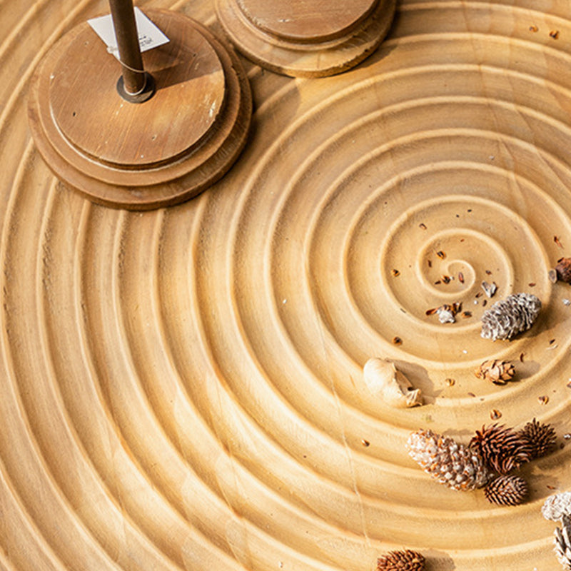 Scandinavian Solid Wood Cocktail Coffee Metal Round Coffee Table Clearhalo 'Coffee & Accent Tables' 'Coffee Tables' 'coffee_tables' 'furn' 'furn_coffee_tables' 'Furniture' 'Living Room Furniture' 6505908