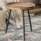 Scandinavian Solid Wood Cocktail Coffee Metal Round Coffee Table Clearhalo 'Coffee & Accent Tables' 'Coffee Tables' 'coffee_tables' 'furn' 'furn_coffee_tables' 'Furniture' 'Living Room Furniture' 6505910
