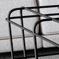 Mid-Century Modern Frame Coffee Table in Black with Iron Top