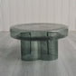 Contemporary Round Glass Coffee Table Pedestal Cocktail Table Clearhalo 'Coffee & Accent Tables' 'Coffee Tables' 'coffee_tables' 'furn' 'furn_coffee_tables' 'Furniture' 'Living Room Furniture' 6506036