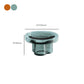 Contemporary Round Glass Coffee Table Pedestal Cocktail Table Clearhalo 'Coffee & Accent Tables' 'Coffee Tables' 'coffee_tables' 'furn' 'furn_coffee_tables' 'Furniture' 'Living Room Furniture' 6506040