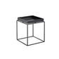 Square Iron Coffee Table Tray Top Simple Frame Cocktail Table 16"L x 16"W x 18"H Black Clearhalo 'Coffee & Accent Tables' 'Coffee Tables' 'coffee_tables' 'furn' 'furn_coffee_tables' 'Furniture' 'Living Room Furniture' 6506115