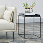 Square Iron Coffee Table Tray Top Simple Frame Cocktail Table Clearhalo 'Coffee & Accent Tables' 'Coffee Tables' 'coffee_tables' 'furn' 'furn_coffee_tables' 'Furniture' 'Living Room Furniture' 6506117