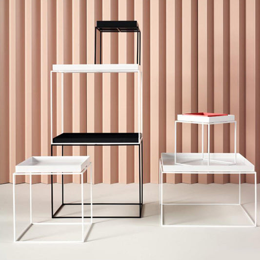 Tapa de café de hierro cuadrado Top de mesa simple de cóctel de marco