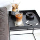 Square Iron Coffee Table Tray Top Simple Frame Cocktail Table Clearhalo 'Coffee & Accent Tables' 'Coffee Tables' 'coffee_tables' 'furn' 'furn_coffee_tables' 'Furniture' 'Living Room Furniture' 6506123