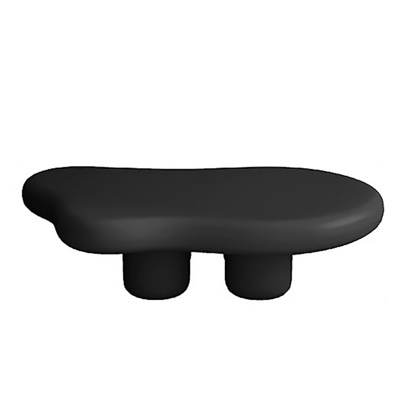 Free Form Coffee Table Scandinavian Wooden Cocktail Table with 4 Legs Black Clearhalo 'Coffee & Accent Tables' 'Coffee Tables' 'coffee_tables' 'furn' 'furn_coffee_tables' 'Furniture' 'Living Room Furniture' 6506130
