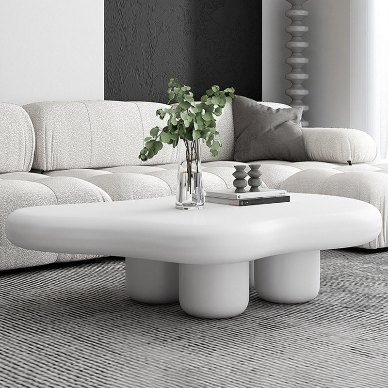 Free Form Coffee Table Scandinavian Wooden Cocktail Table with 4 Legs Clearhalo 'Coffee & Accent Tables' 'Coffee Tables' 'coffee_tables' 'furn' 'furn_coffee_tables' 'Furniture' 'Living Room Furniture' 6506134