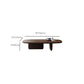 Mesa de centro escandinava de 15,75" de altura Mesa de centro de madera en nogal