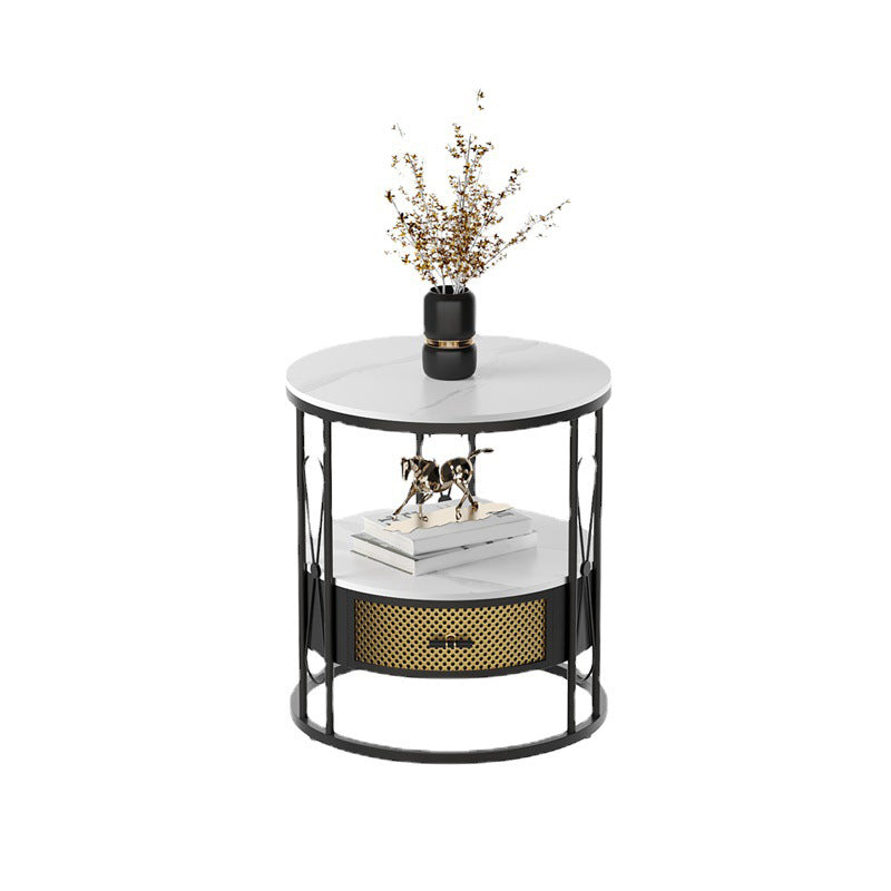 Modernistischer Metallrahmen 1-DRAWER RUND RUND LIVIS ROOM BEIDE