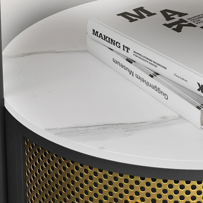 Modernistischer Metallrahmen 1-DRAWER RUND RUND LIVIS ROOM BEIDE