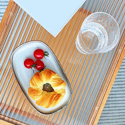 Moderno tavolo laterale rettangolare 4 gambe tavolino per soggiorno