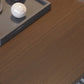 13.78"  H Modern Rectangle Wooden Coffee Table Metal Sled Cocktail Table