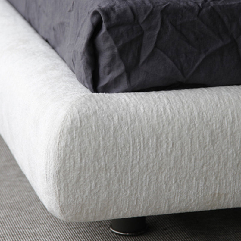 Modern standaard bed gebogen vorm gestoffeerd hoofdeinde standaard bed