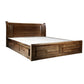 Traditional Solid Wood Standard Bed Storage Bed with Headboard