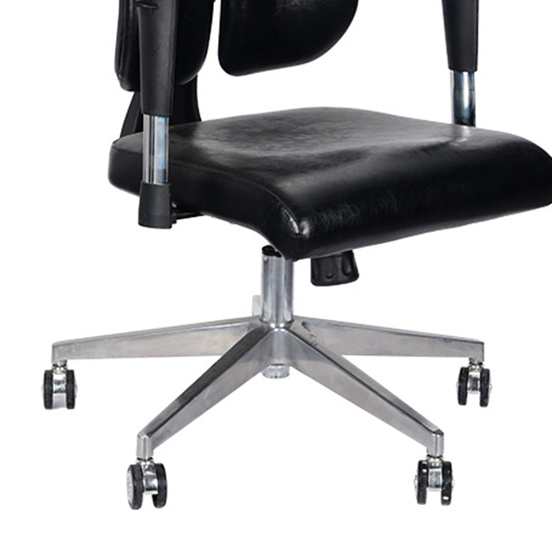 Sedia moderna in pelle Sedia direzionale Sedia con schienale alto con ruote