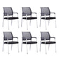 20" Wide Desk Chair Contemporary Black Breathable AirGrid Office Chair With Arms 6 Piece Set Clearhalo 'furn' 'furn_office_chair' 'Furniture' 'Office Chairs' 'Office Furniture' 'office_chair' 6507316