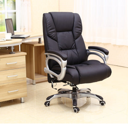 Chaise de direction moderne à bras rembourrés, chaise de direction noire pour bureau