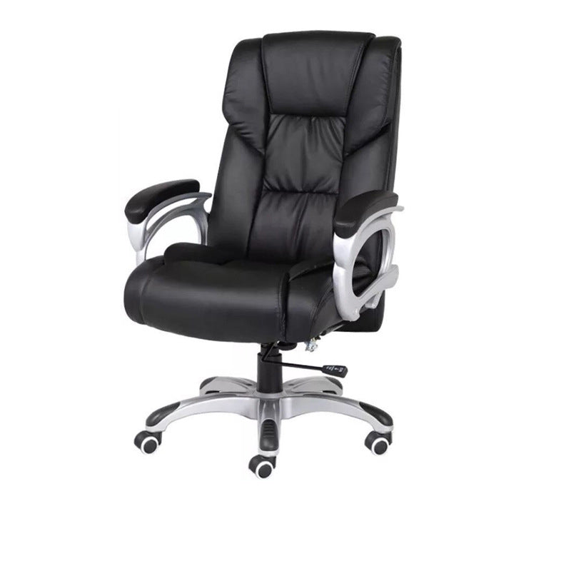 Chaise de direction moderne à bras rembourrés, chaise de direction noire pour bureau