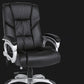 Chaise de direction moderne à bras rembourrés, chaise de direction noire pour bureau