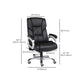 Chaise de direction moderne à bras rembourrés, chaise de direction noire pour bureau