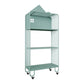 Contemporary Metal Bookshelf Standard Shelves Included Bookcase 24"L x 11"W x 54.7"H Green Clearhalo 'Bookcases' 'furn' 'furn_bookcases' 'Furniture' 'Office Furniture' 6507542