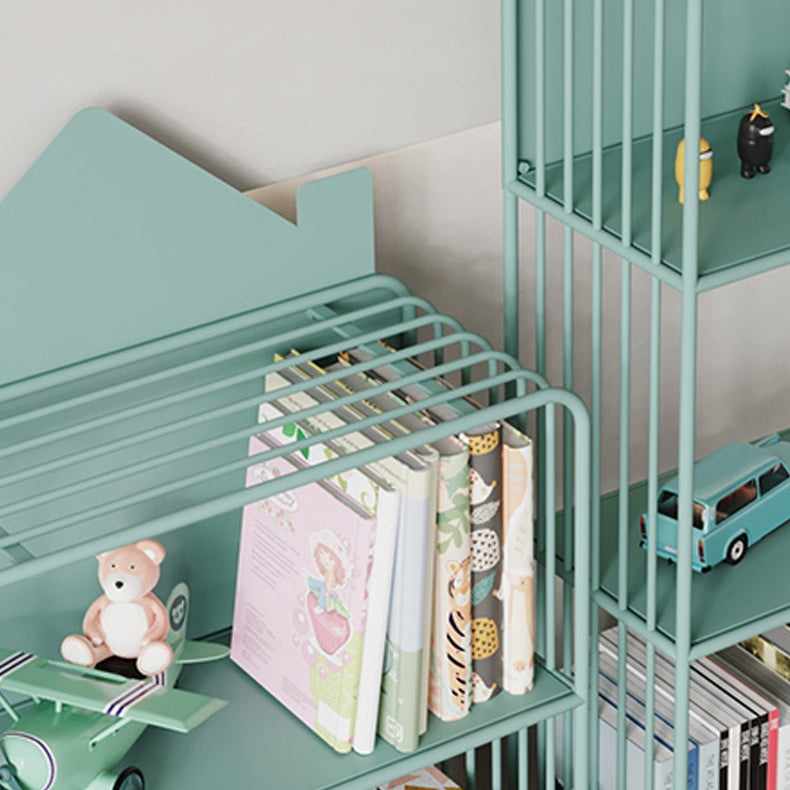 Contemporary Metal Bookshelf Standard Shelves Included Bookcase Clearhalo 'Bookcases' 'furn' 'furn_bookcases' 'Furniture' 'Office Furniture' 6507545