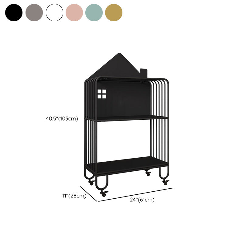 Contemporary Metal Bookshelf Standard Shelves Included Bookcase Clearhalo 'Bookcases' 'furn' 'furn_bookcases' 'Furniture' 'Office Furniture' 6507555