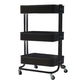Contemporary Etagere Bookshelf Metal Open Back Bookcase with Shelves