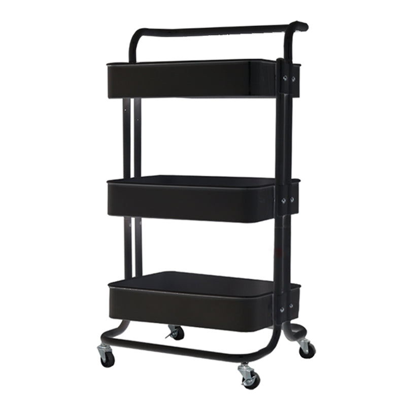 Contemporary Etagere Bookshelf Metal Open Back Bookcase with Shelves